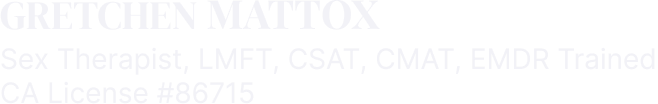 Gretchen Mattox, licensed sex therapist details
