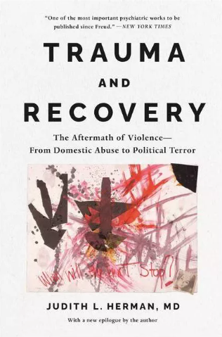 Book cover titled 'Trauma and Recovery' by Judith Herman.